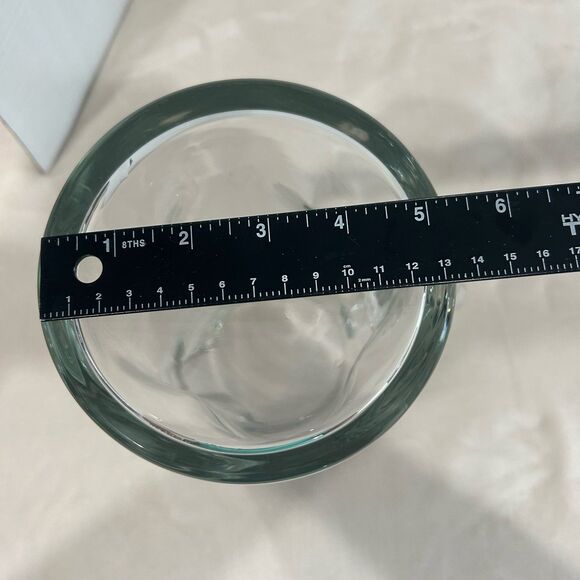 Thick Walls Wavy Glass Water Pitcher. - Picture 11 of 11